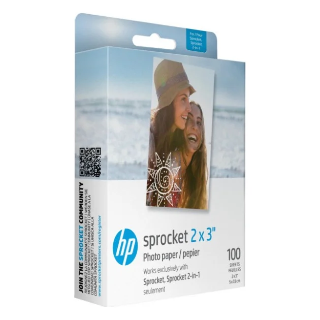 Фотопапір HP Zink 2x3" Sprocket, glossy, self-adhesive, 100sh (HPIZ2X3100)