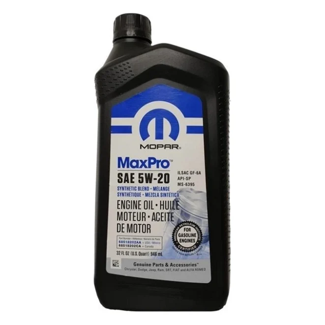 Моторна олива Mopar MAXPRO 5W-20 SP / GF-6A 0,946л (68518202AA)