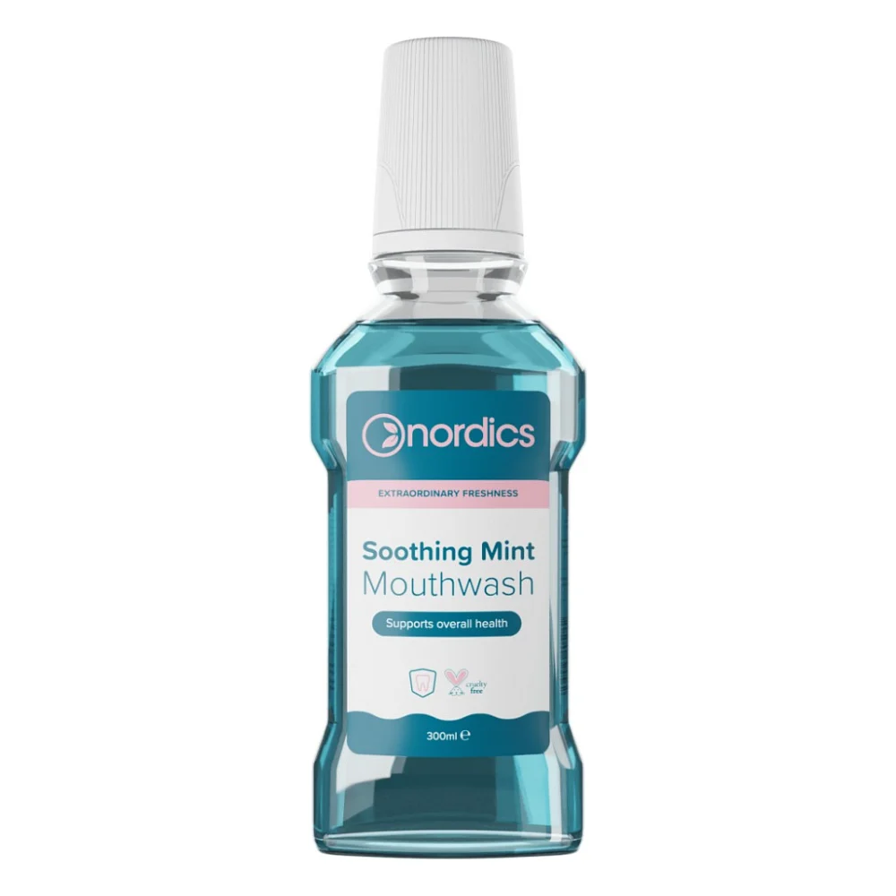 Ополіскувач для порожнини рота Nordics Soothing Mint Освіжаючий 300 мл (3800500324562)
