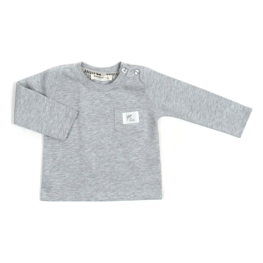 Кофта дитяча Breeze з кишенькою (20826-74B-gray)