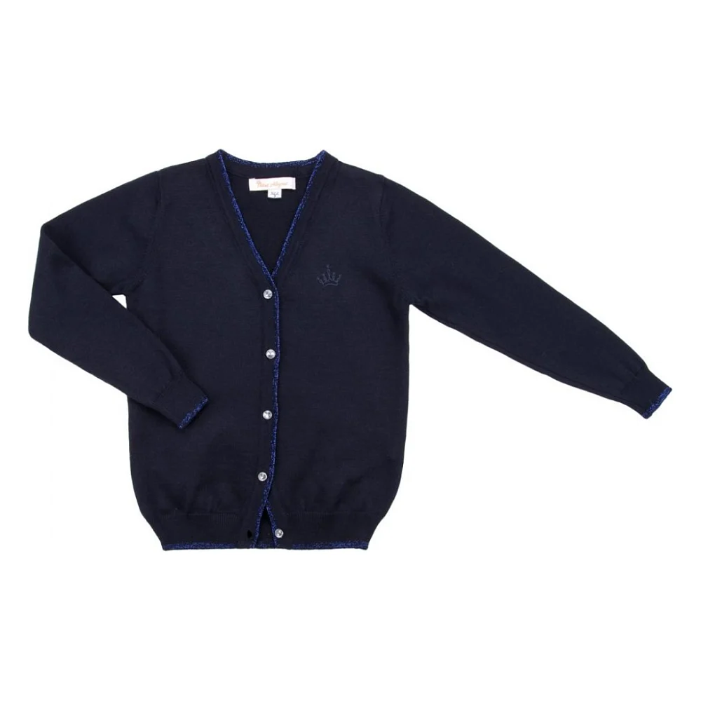 Кофта дитяча Breeze в'язана на гудзиками (V-1306-152G-blue)