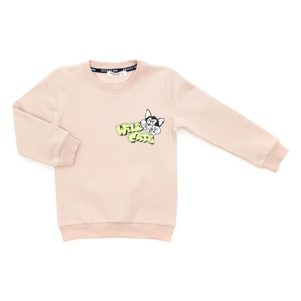 Кофта дитяча Breeze з котом (18540-128B-beige)