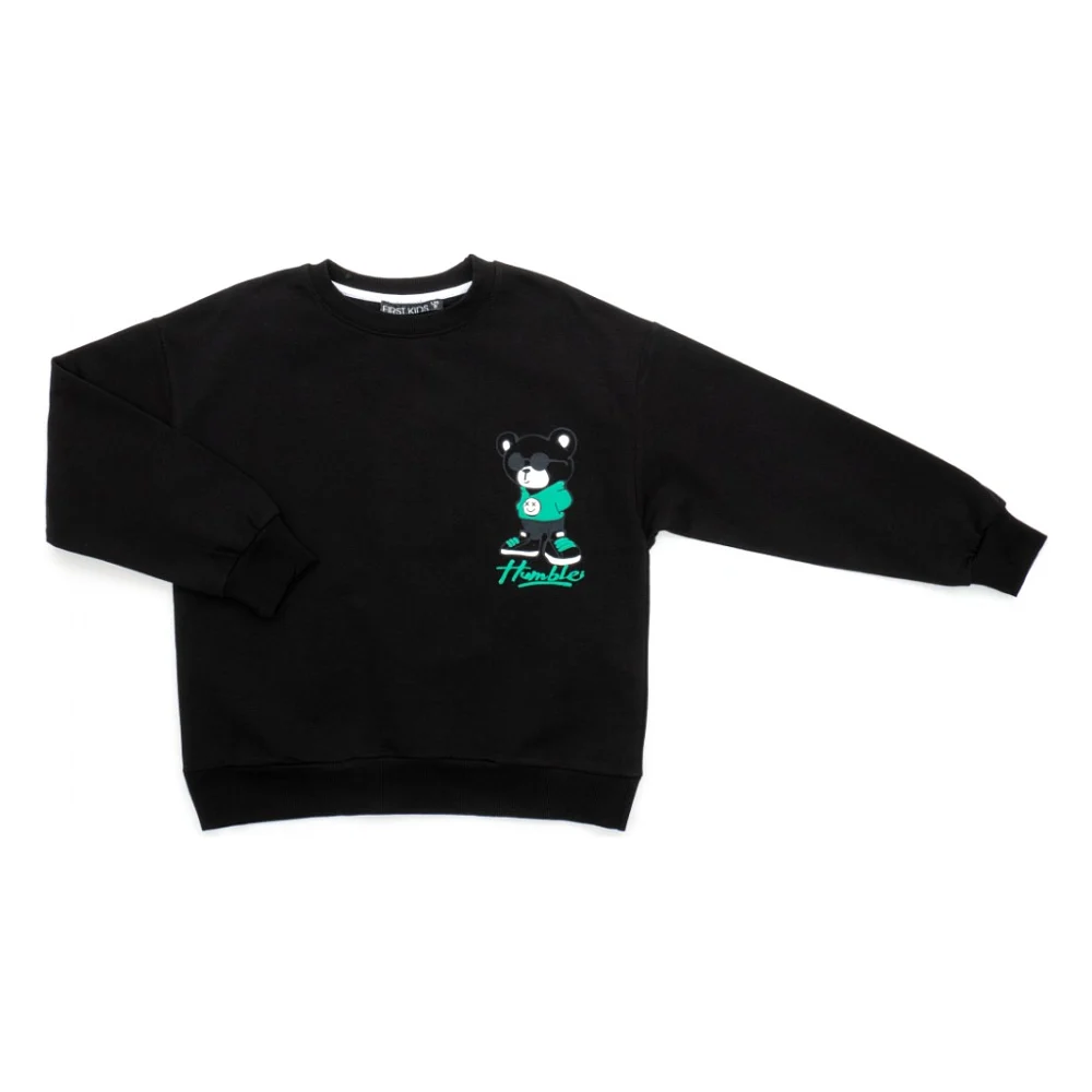 Кофта дитяча First kids з ведмедем (3132-152B-black)