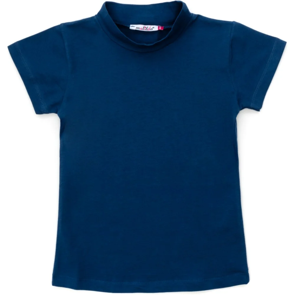 Кофта дитяча Matilda водолазка з коротким рукавом (4832-152G-blue)