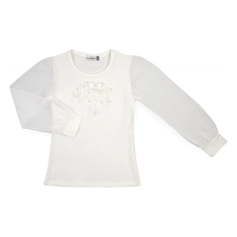 Кофта дитяча Matilda з квіточками (10134-1-152G-cream)