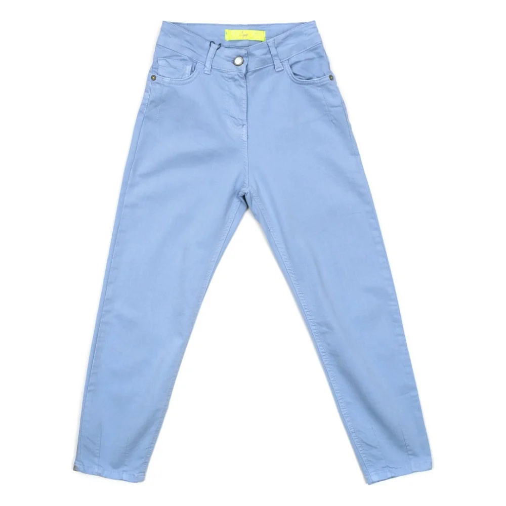 Джинси дитячі A-Yugi з високою талією (9255-140G-blue)