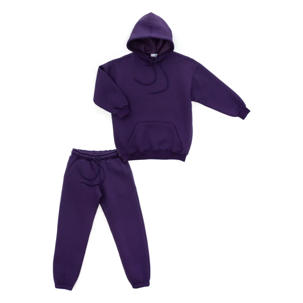 Спортивний костюм дитячий A-Yugi флісовий (7205-140G-lilac)