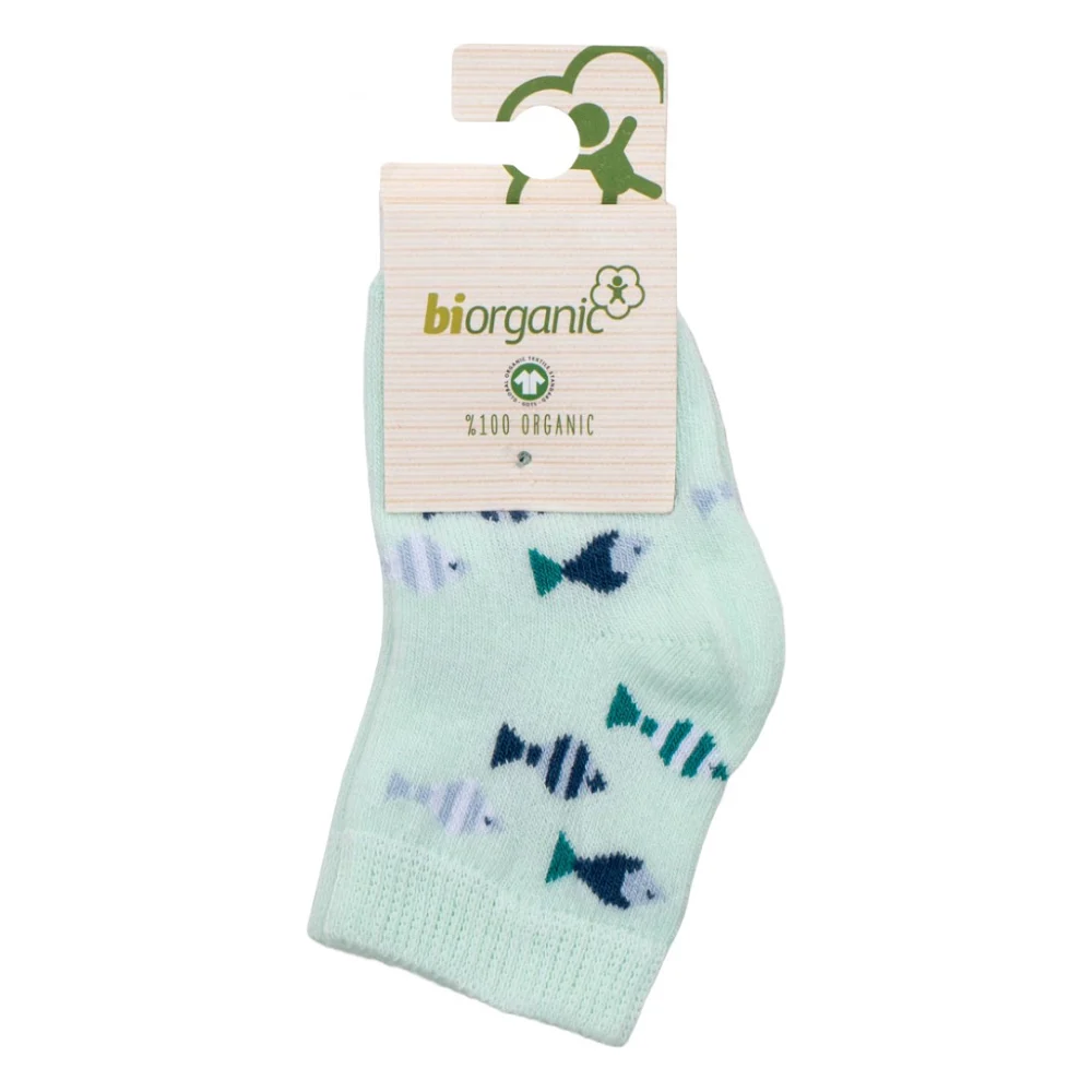 Шкарпетки дитячі Bibaby з рибками (68377-6-12-green)