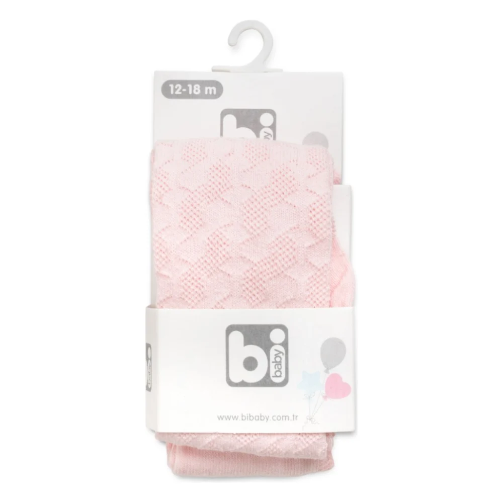 Колготки дитячі Bibaby ажурні (68127-80G-pink)