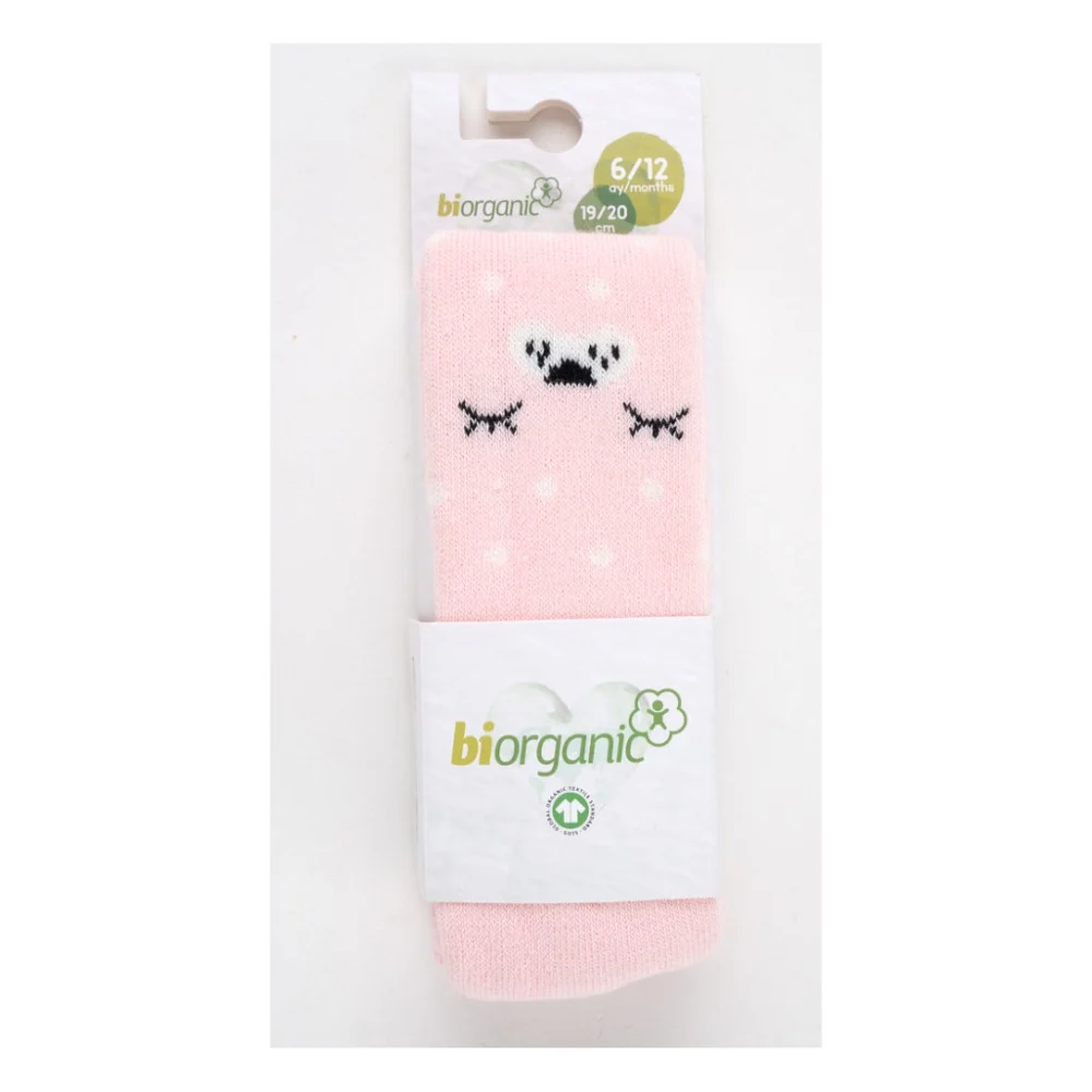 Колготки дитячі Bibaby махрові в горошок (68415-62-pink) — фото 2