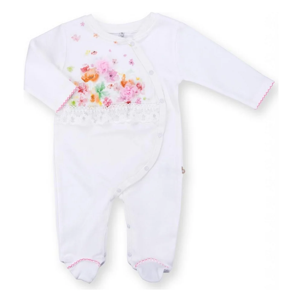 Чоловічок дитячий Bibaby з ніжними квіточками (60195-68G-pink)