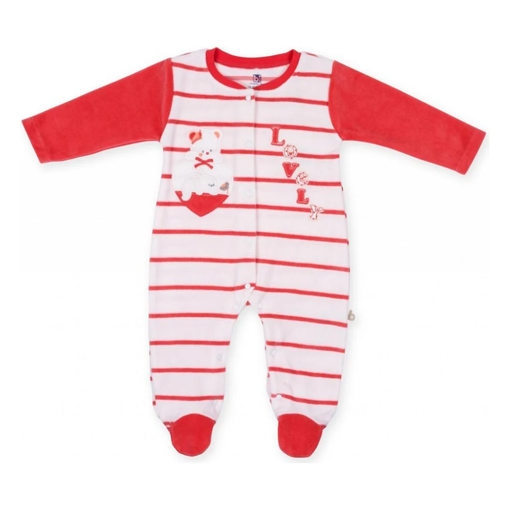 Чоловічок дитячий Bibaby в смужку "Lovely" (60173-68G-coral)