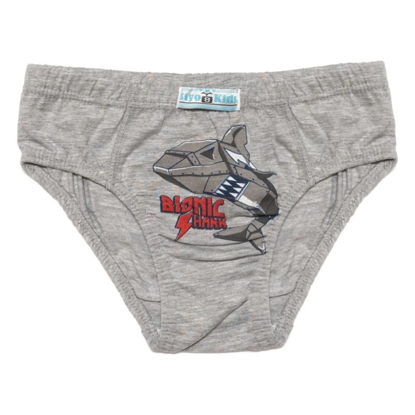 Труси дитячі BiyoKids з акулою (2527-140B-gray)