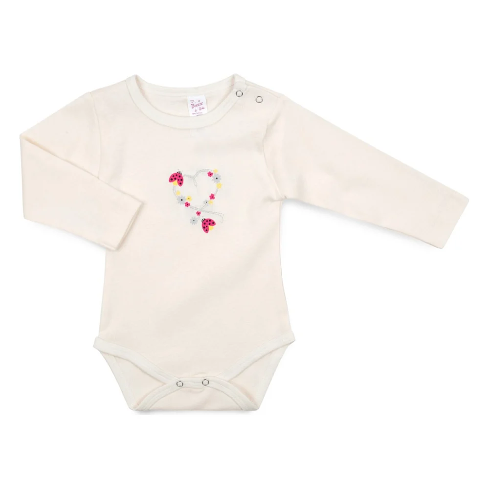 Боді дитяче Breeze з сердечком (1027-74G-cream)