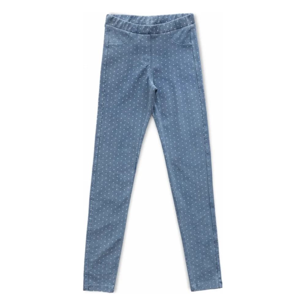 Лосини дитячі Breeze в горошок (15586-140G-blue)