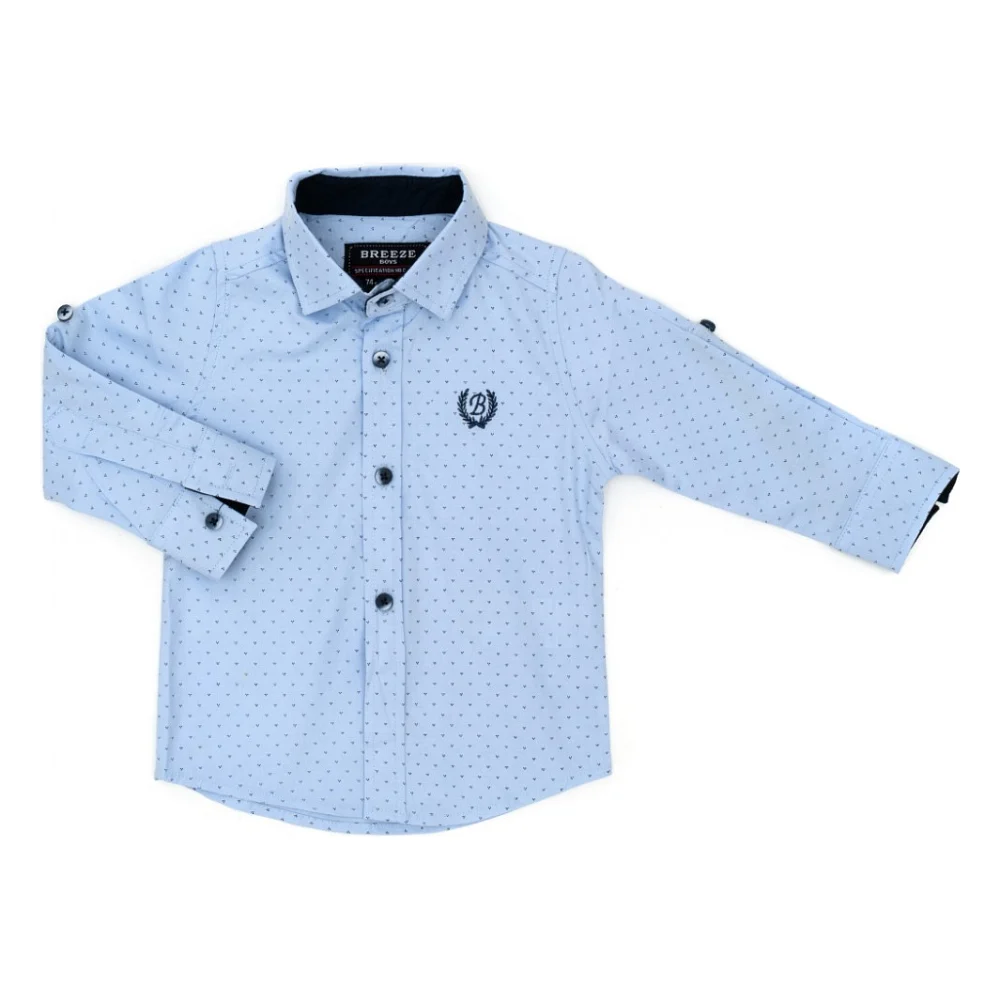 Сорочка дитяча Breeze з довгим рукавом (G-419-74B-blue)