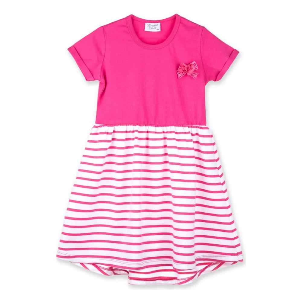 Плаття дитяче Breeze зі спідницею в смужку (8753-86G-fuchsia)