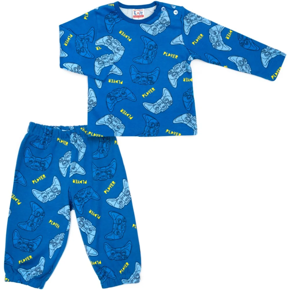 Піжама дитяча Breeze з довгим рукавом (16745-80B-blue)