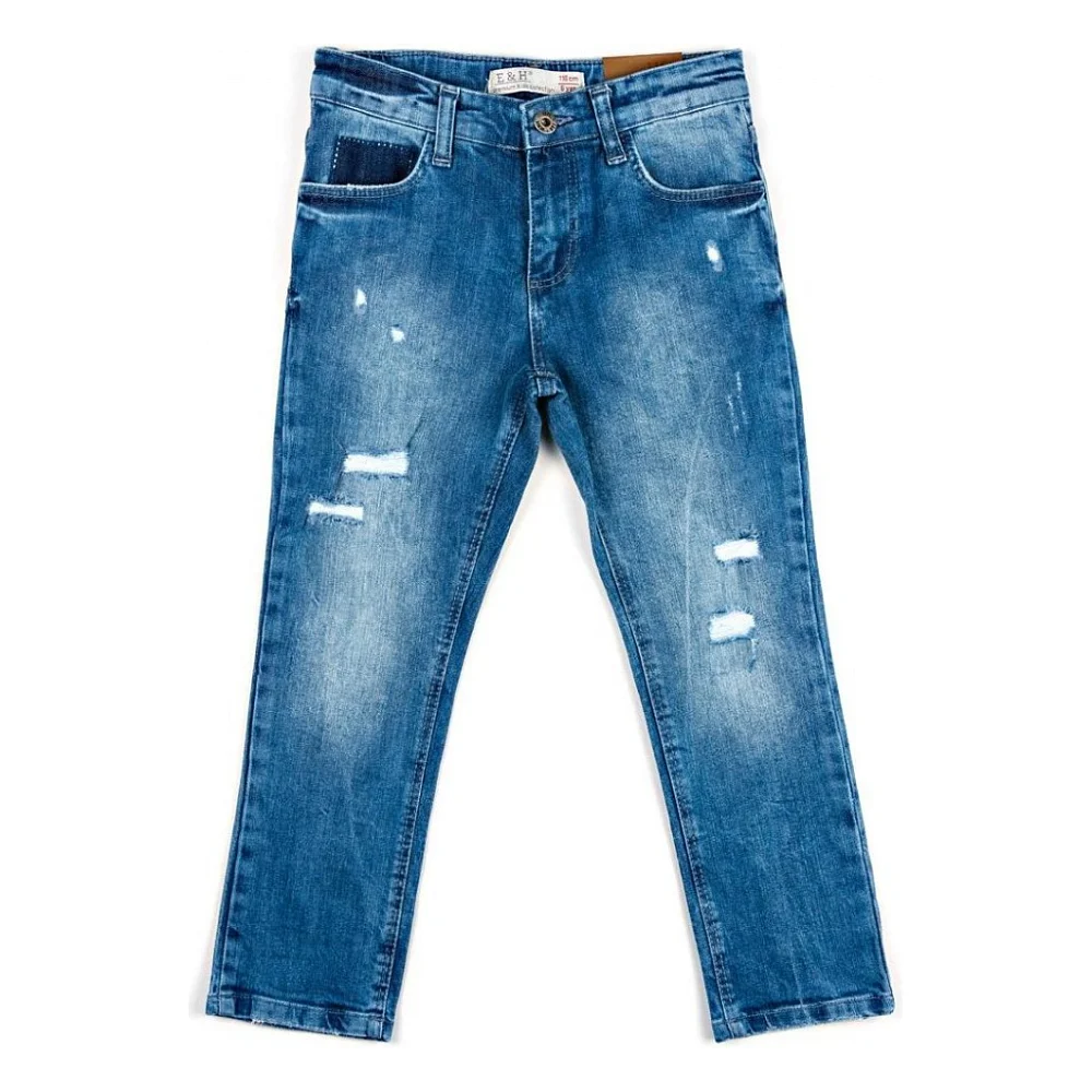 Штани дитячі Breeze джинсові з потертостями (OZ-18606-128B-blue)