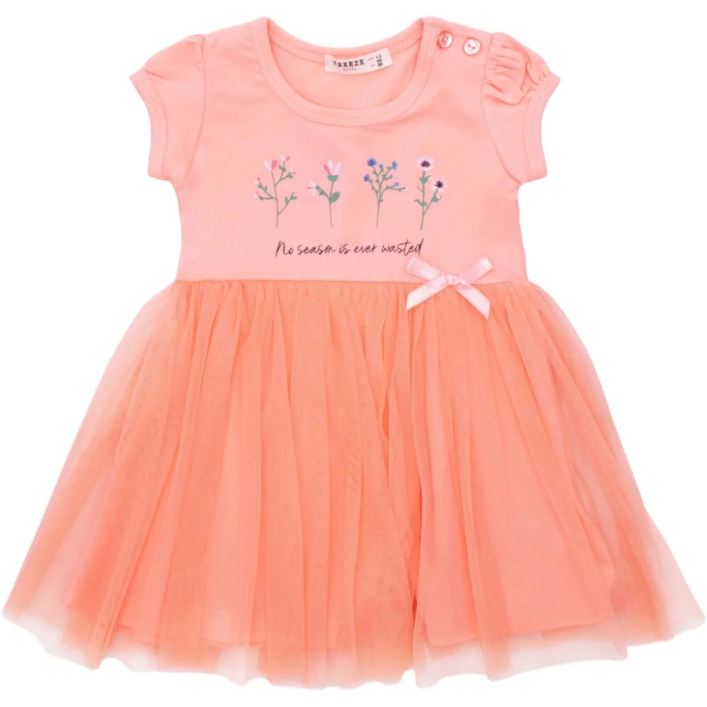 Плаття дитяче Breeze з квіточками (21624-98G-peach)