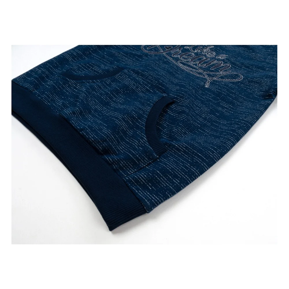 Спортивний костюм дитячий Breeze з люрексом (14687-128G-blue) — фото 7