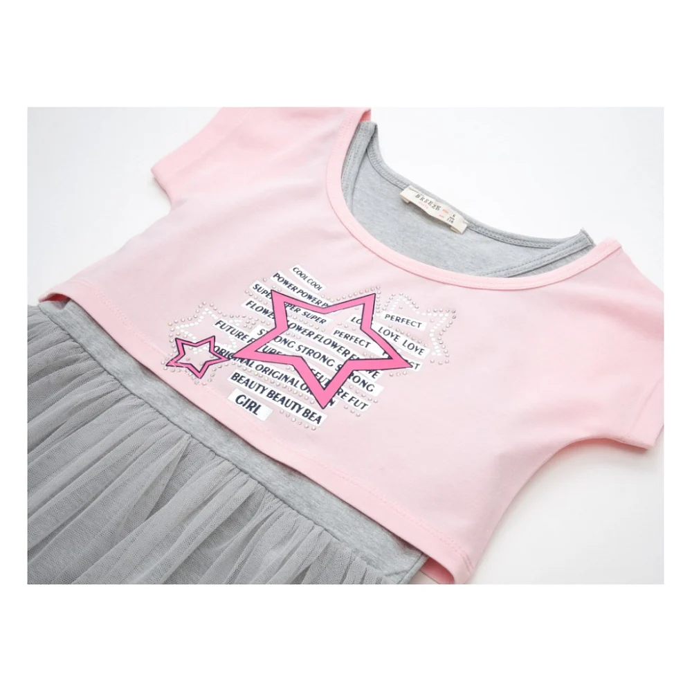 Плаття дитяче Breeze з фатиновою спідницею та з топом (14364-128G-pink) — фото 4