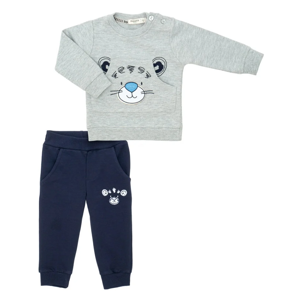 Спортивний костюм дитячий Breeze з тигриком (22128-86B-gray)