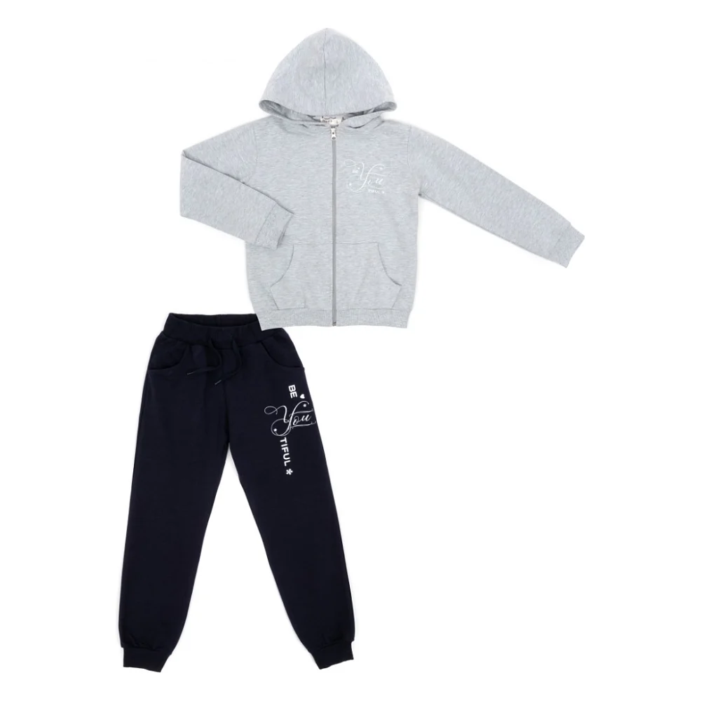 Спортивний костюм дитячий Breeze BE YOU TIFUL (22099-128G-gray)