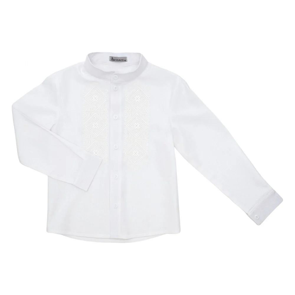 Сорочка дитяча Brilliant з вишивкою Карпати (24113-122B-cream)