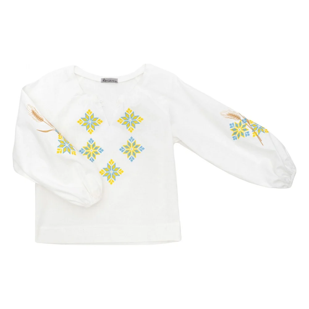 Сорочка дитяча Brilliant з вишивкою Flower (24110-122G-cream)