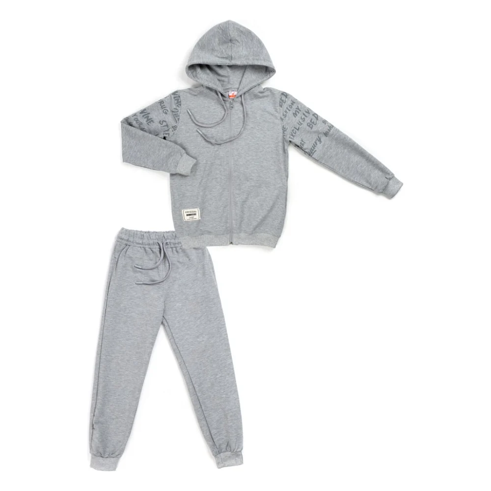 Спортивний костюм дитячий Joi на блискавці (S-243-140B-gray)