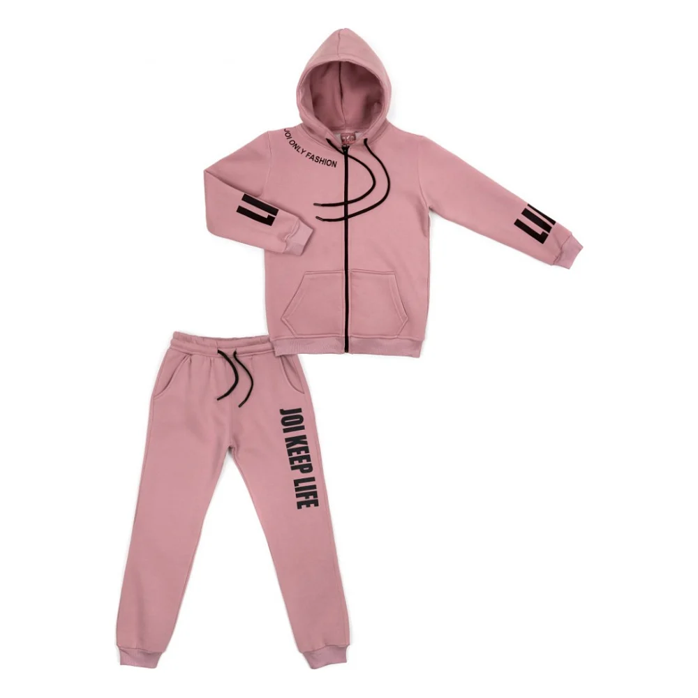Спортивний костюм дитячий Joi на флісі (H-308-176G-pink)