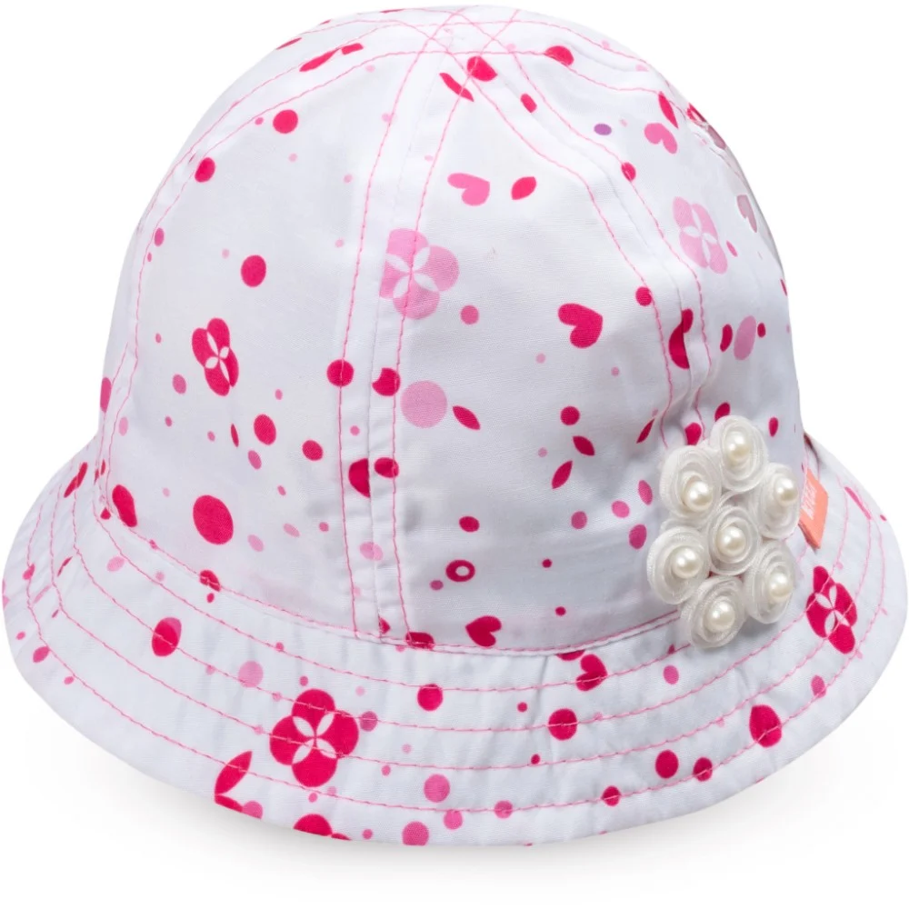 Панама дитяча Kitti у горошок (Y8120-2-46G-white)