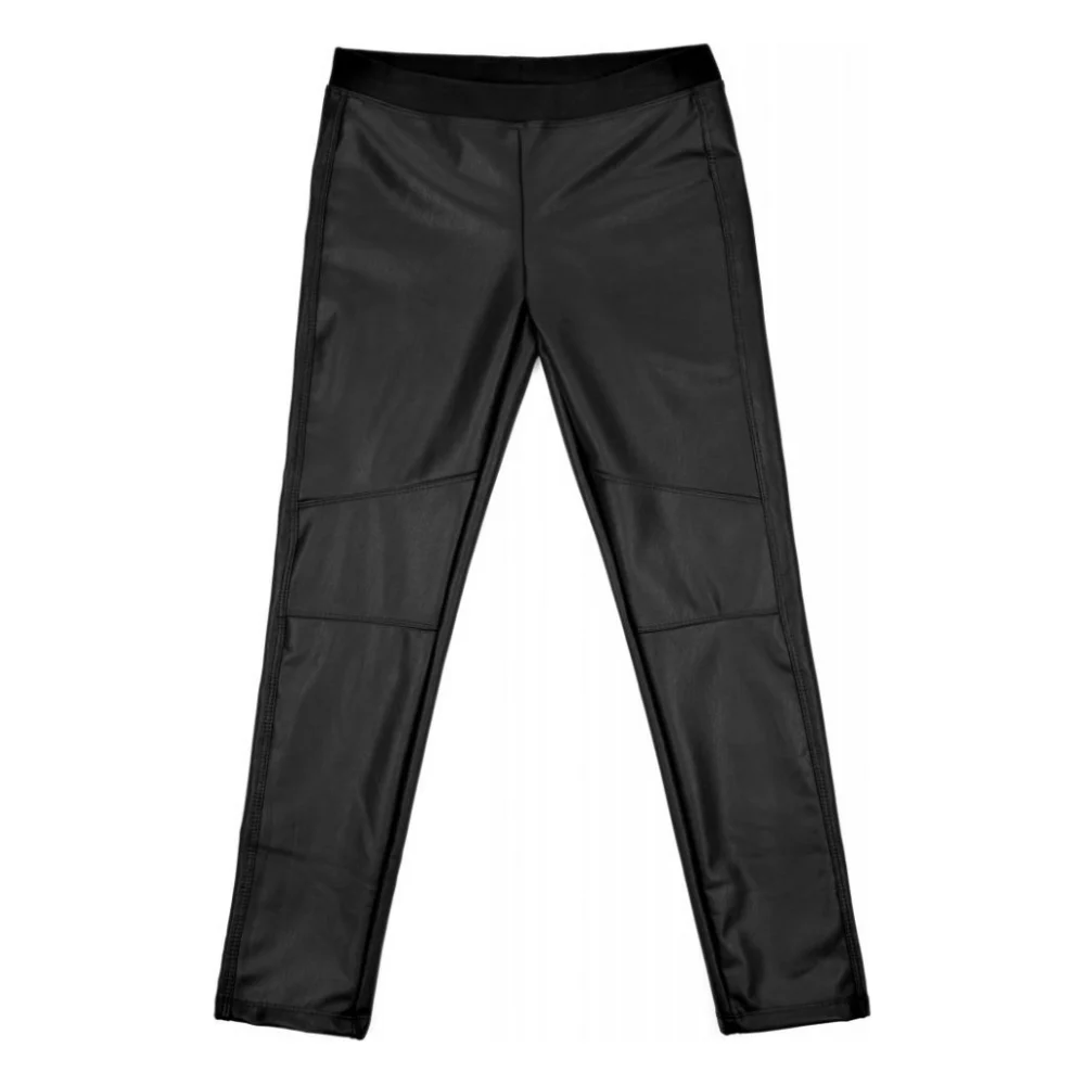 Штани дитячі Lovetti екошкіра (5615-158G-black)