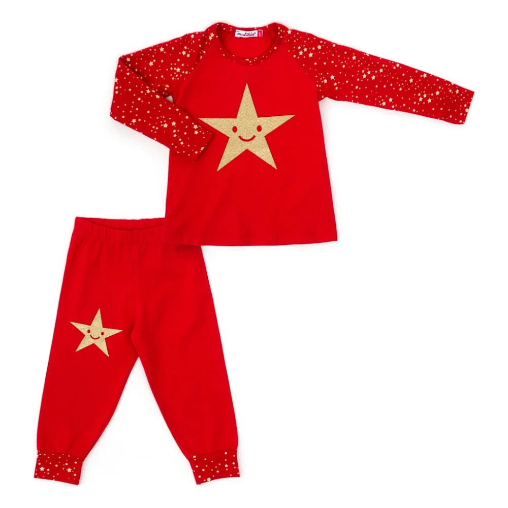 Піжама дитяча Matilda із зіркою (8981-3-122G-red)