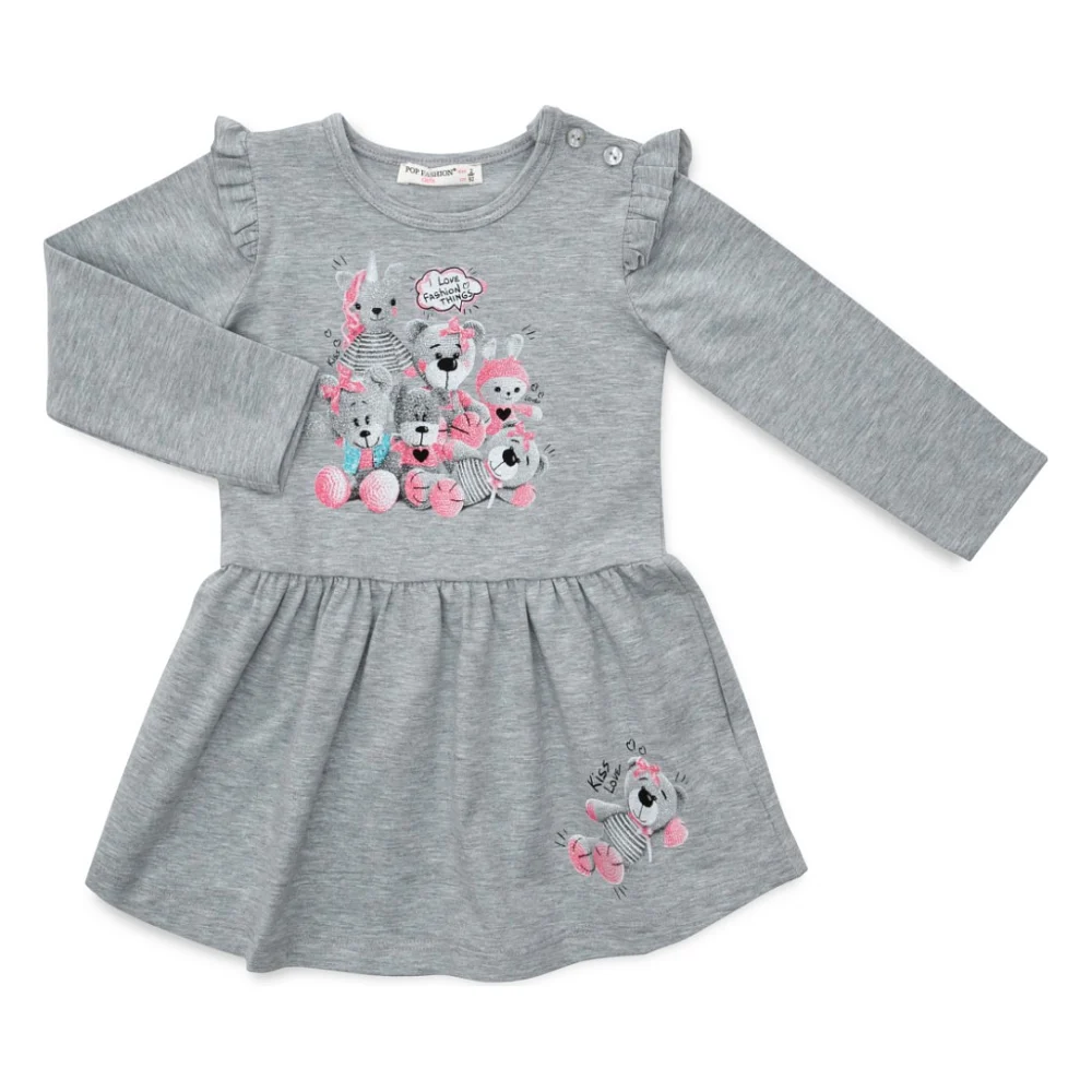 Плаття дитяче POP FASHION з іграшками (6747-116G-gray)