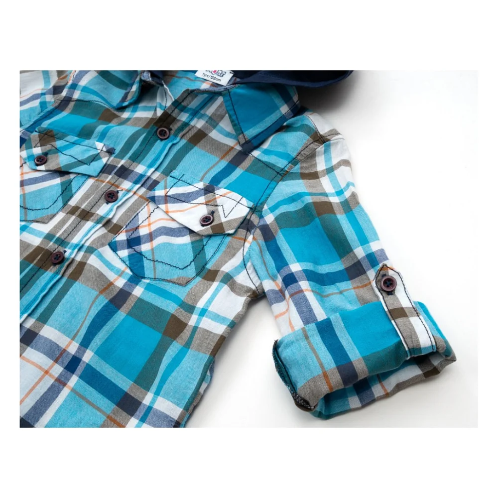 Сорочка дитяча Soobe в клітинку (14YEGGMK102-134B-blue) — фото 4