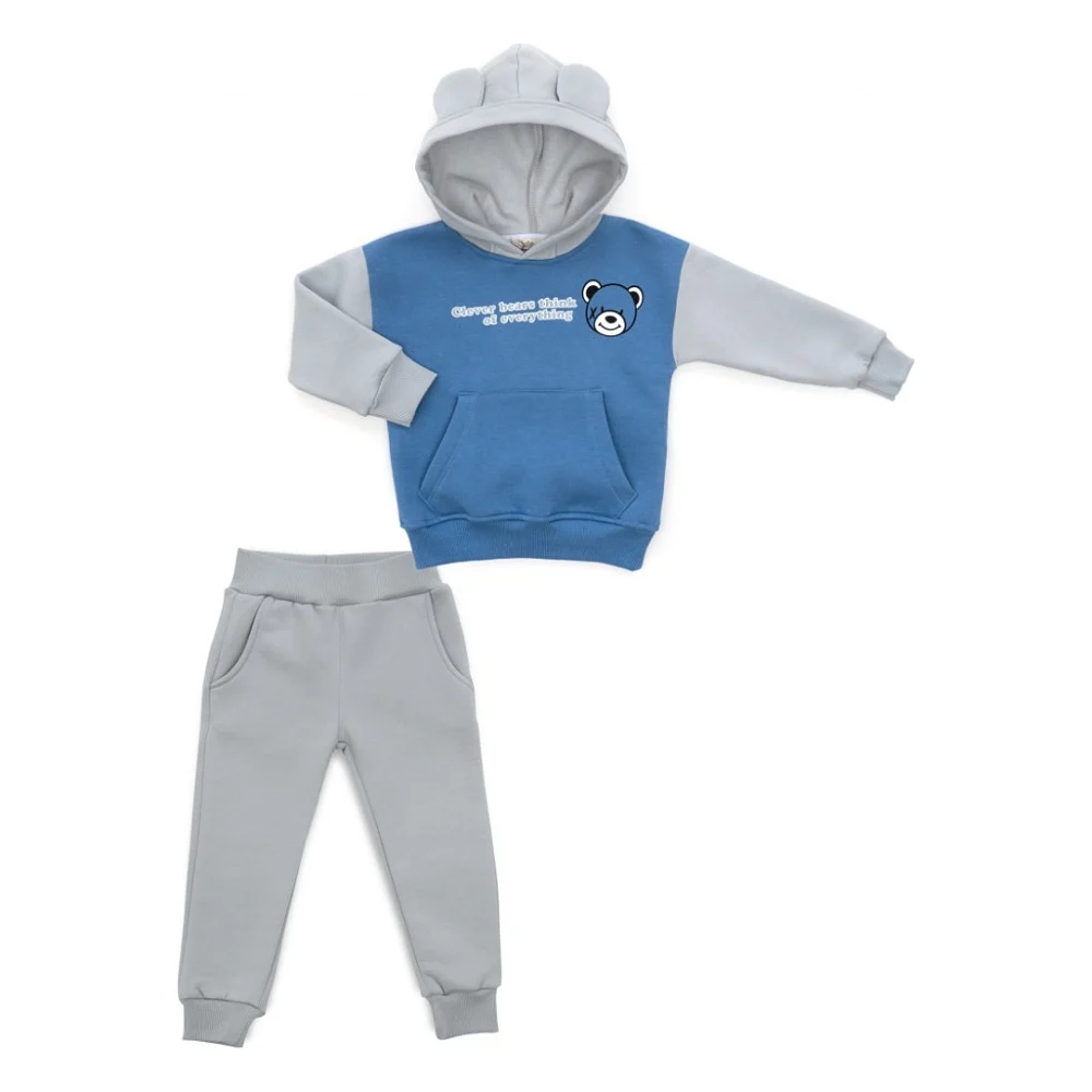Спортивний костюм дитячий Smile флисовий (8126-92B-blue)