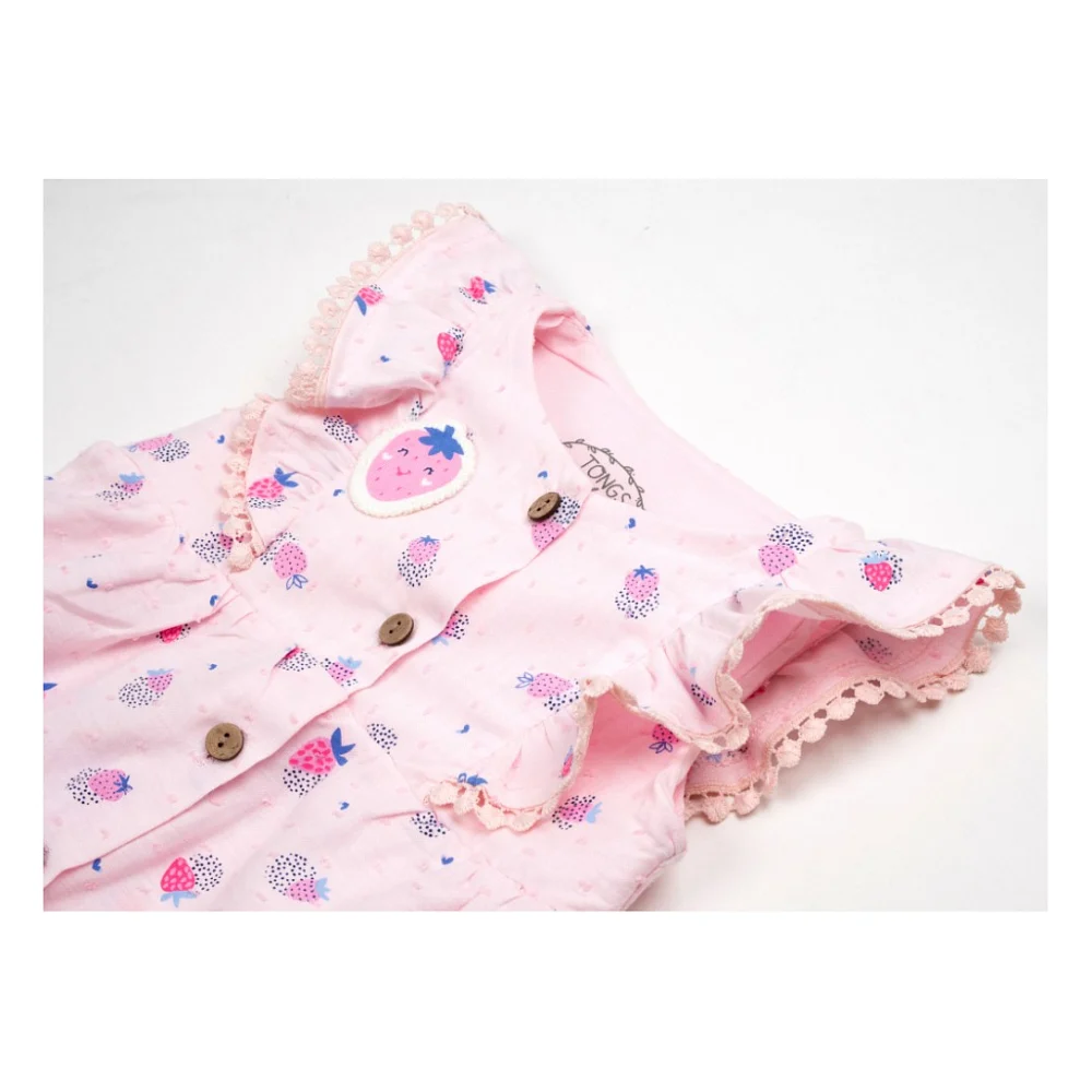 Боді дитяче Tongs пісочник з ягідками (2860-56G-pink) — фото 3
