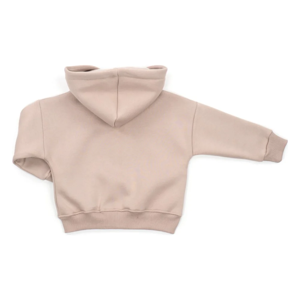 Спортивний костюм дитячий Toontoy флісовий з капюшоном (24271-110B-beige) — фото 4