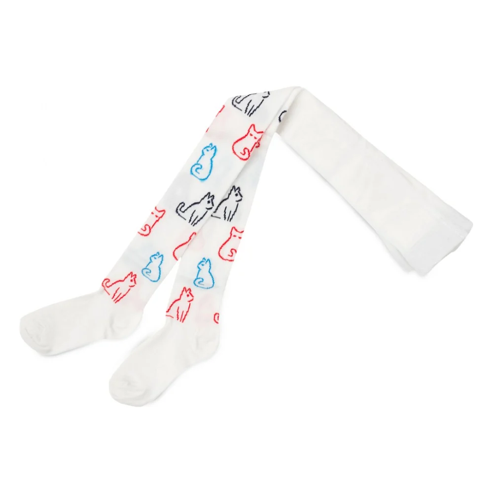 Колготки дитячі UCS Socks з котиками (M0C0301-2295-3G-white)