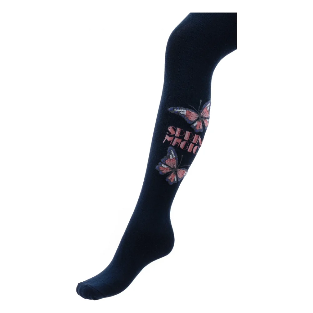 Колготки дитячі UCS Socks з метеликом (M0C0301-2122-7G-blue)