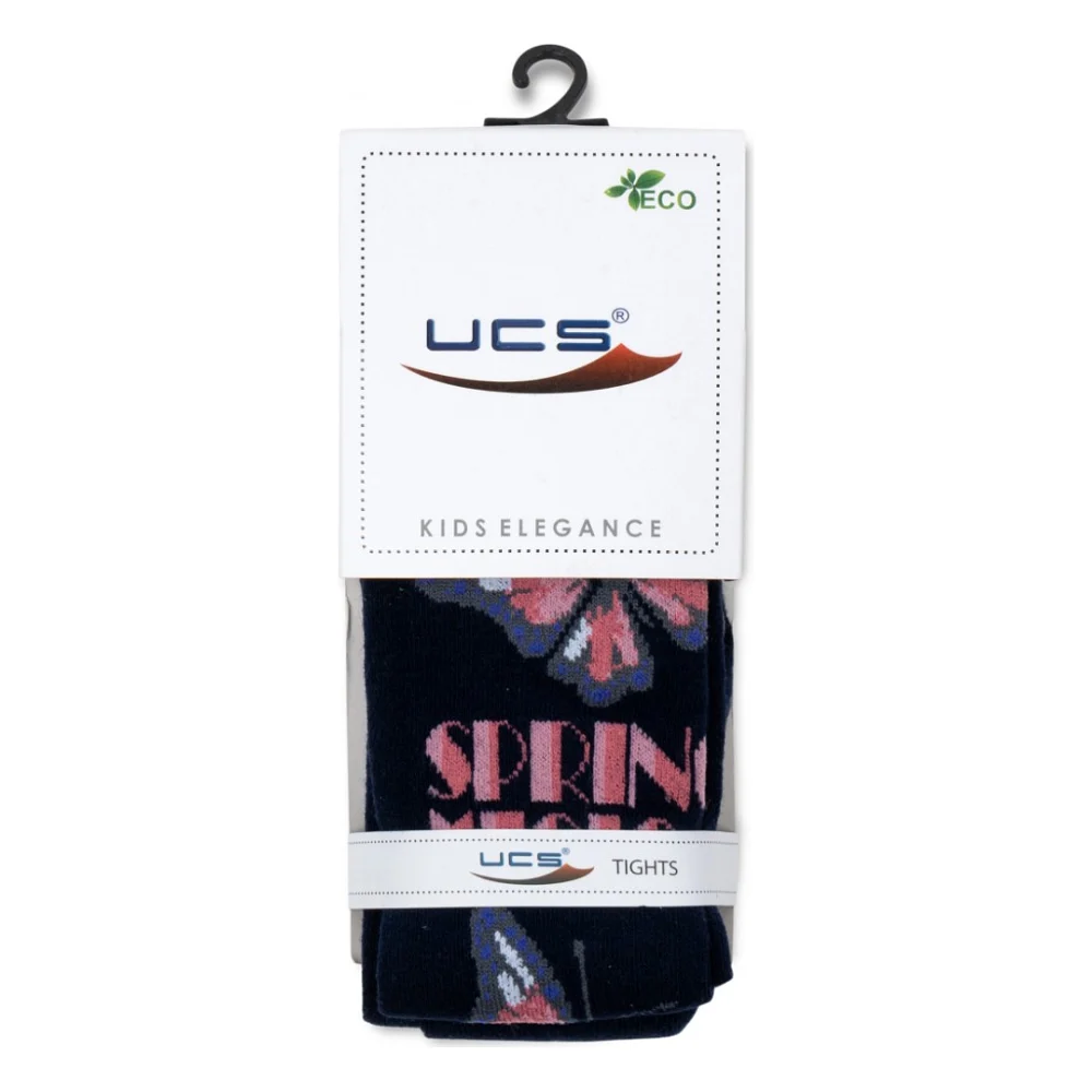 Колготки дитячі UCS Socks з метеликом (M0C0301-2122-7G-blue) — фото 3
