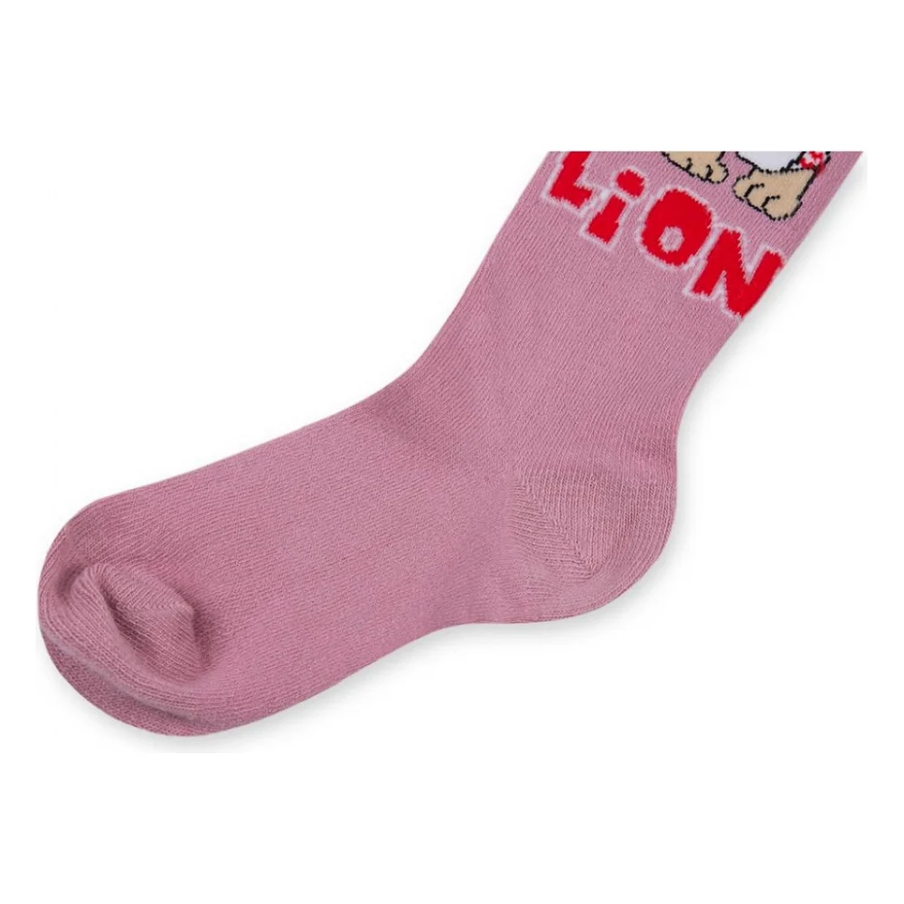 Колготки дитячі UCS Socks з левеням (M0C0301-0922-3G-pink) — фото 2