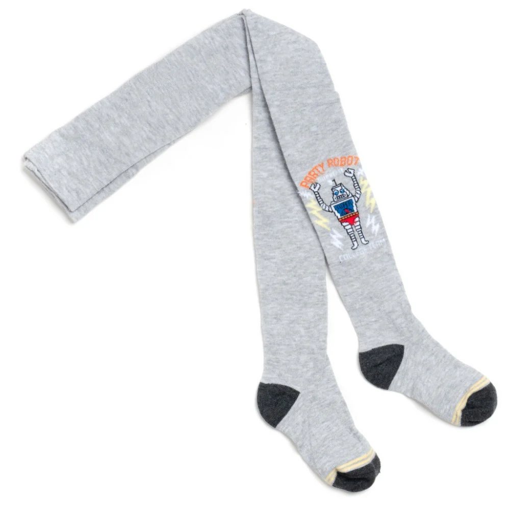 Колготки дитячі UCS Socks з роботом (M0C0301-2300-3B-gray) — фото 2