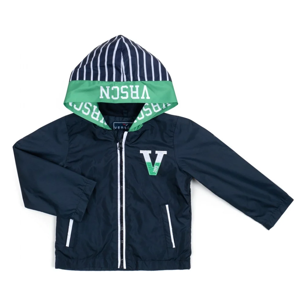 Куртка дитяча Verscon вітровка з капюшоном (3458-98B-blue)