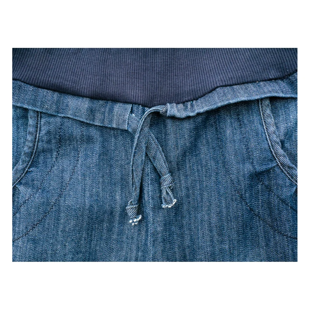 Штани дитячі WENDY джинсові бриджі (5500108-2-152G-blue) — фото 3