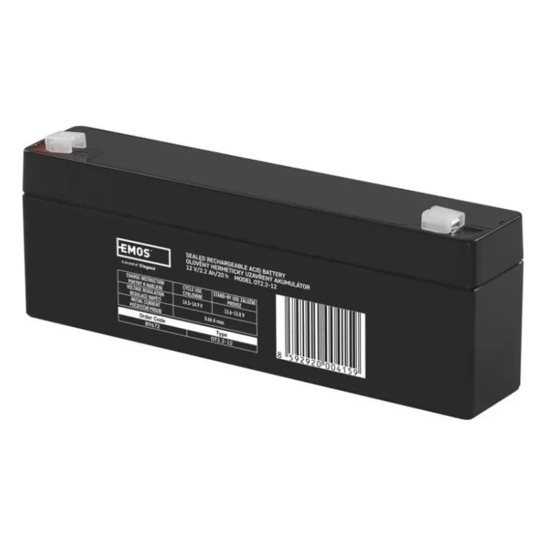 Батарея до ДБЖ EMOS B9672 AGM 12V 2,2Ah fast 4,7mm (B9672)