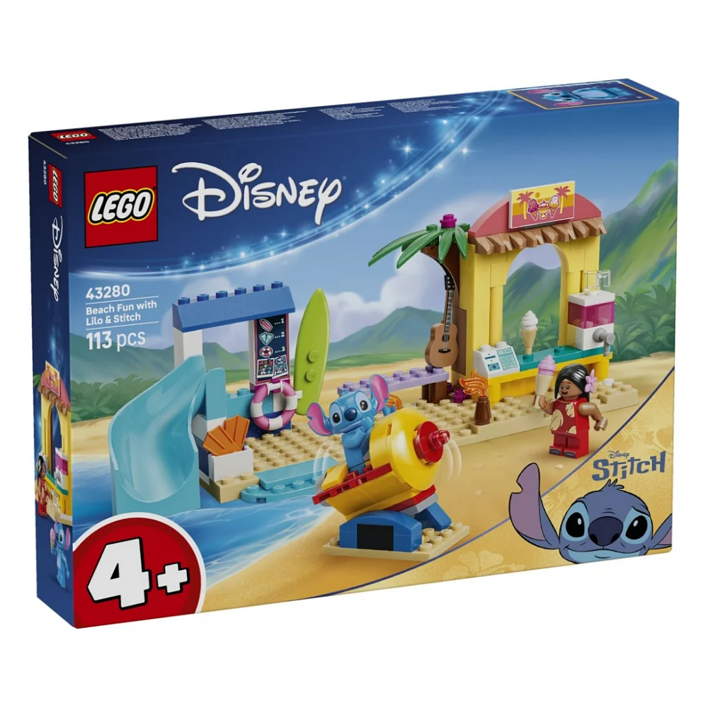 Конструктор LEGO Disney Веселощі на пляжі з Ліло і Стічем (43280)