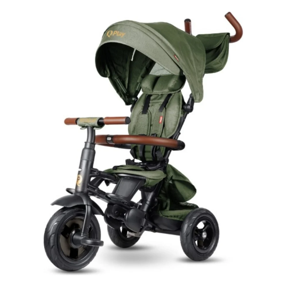 Дитячий велосипед QPlay Rito Deluxe Складаний Триколісний Green (S380-17RitoDeluxeGreen)
